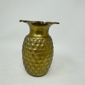Vintage Gold Textured Vase